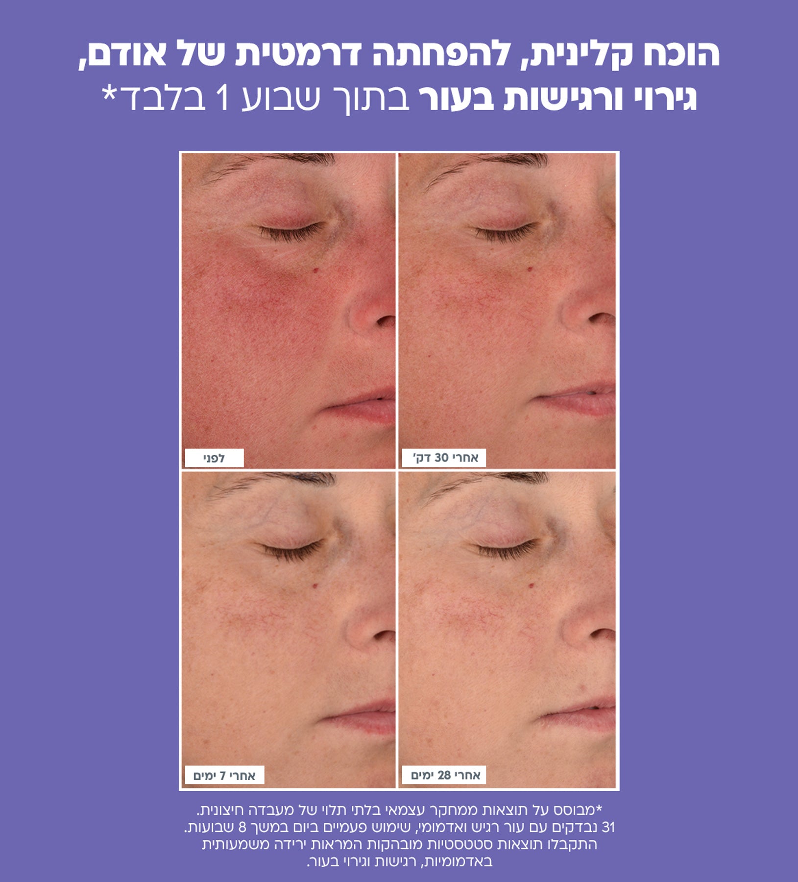 זוג תכשירים לשיקום העור